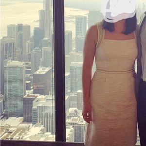 White Lilly Pulitzer shift dress with beading details, only worn once